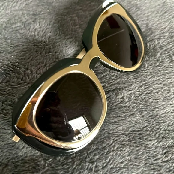 Dolce & Gabbana two tone black and gold acetate sunglasses. Style: DG5104 501/8G - Picture 7 of 12